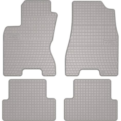 Alfombrillas de goma para coche: Nissan X-Trail II T31 SUV (2007-2014) - color gris a juego (1/5)
