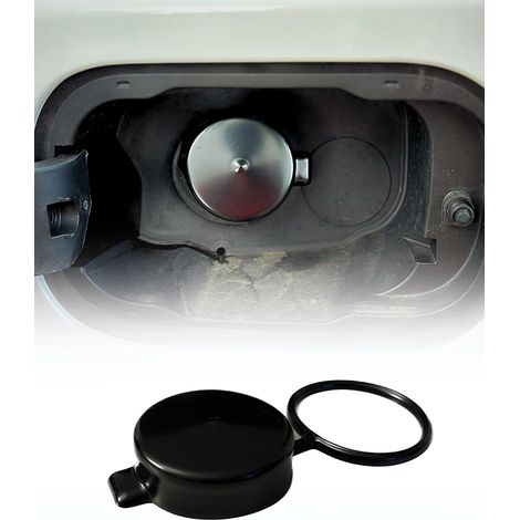 Couvercle de réservoir de carburant sans bouchon intégré 6,03 cm + entonnoir à carburant – Étanche à l'eau et à la poussière – Convient aux modèles GMC/Chevrolet/Buick/Cadillac (1/2)
