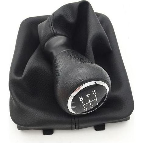 Levier de vitesses - Peugeot/Citroen - 5 vitesses - Cuir - Noir - Universel-Ywey
