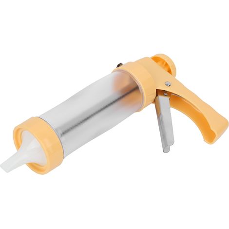 Machine à biscuits, gâteaux, crèmes, pâtisseries, douilles pour décoration, ustensiles de cuisine jaunes (1/5)