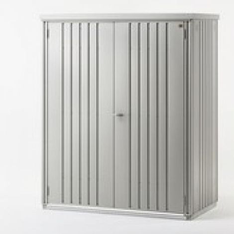 Armario Metalico Biohort Alto Jardin Color Plata Metalizada 230