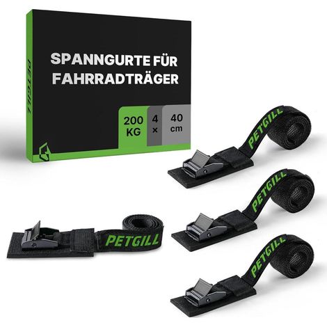 Sangles d'arrimage rembourrées pour porte-vélos, 4x40cm, 200kg, fixation vélo/kayak (1/5)