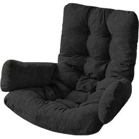 Hanging Basket Chair Cushion Egg Chair Cushion Chair Mats for Indoor Outdoor Black (1/5)