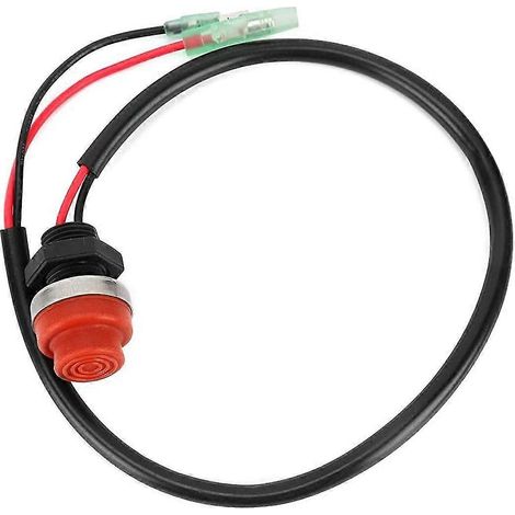 Interruptor de arranque/parada universal para motores fueraborda de embarcaciones, sin llave, con botón pulsador, aplicable a todos los barcos Yamaha. (1/5)