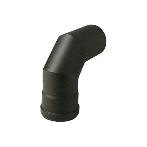 Coude porcelaine 90o pour poele a' granule's MF raccordement diame'tre   10 cm sans joint noir mat
