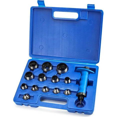 14-teiliges Set aus Ahlen (5–35 mm), Lederlocher-Set, Perforationswerkzeug (1/5)