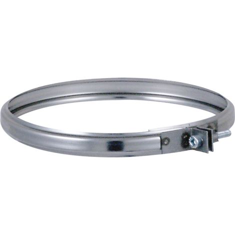 JONCOUX Collier/Bride de sécurité pour raccordement de simple paroi - inox 304 - diamètre 139 mm (1/2)