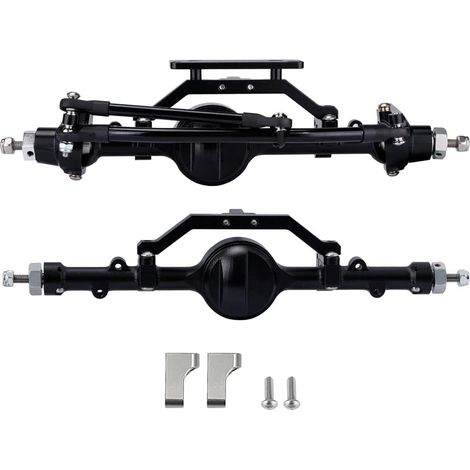 Essieu et ArrièRe en MéTal CNC D90 pour 1/10 Crawler TéLéCommandé D90 D110 Gelande II Yota II Axle PièCes de Mise à Niveau (1/5)
