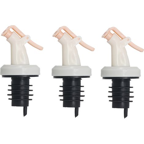Bec verseur pour flacons d'huile (lot de 10) - Bec verseur pour flacons de condiments - Bec verseur anti-fuite - Distributeur d'huile - Rose nordique