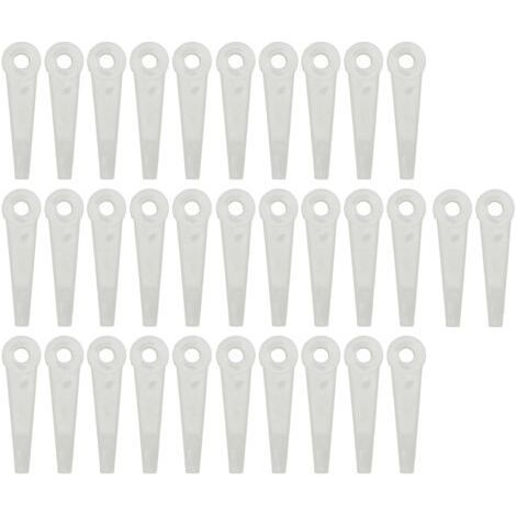 32 Pieces Universal Pack Lawn Mower Accessories Replacement Blades for Trimmer Head (1/4)