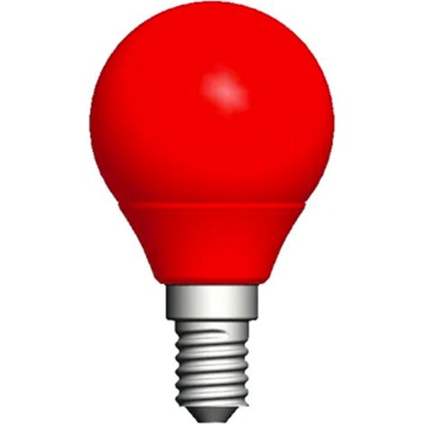 Lampada A Led E14 G45 4W 220V Colore Red Rosso (1/5)