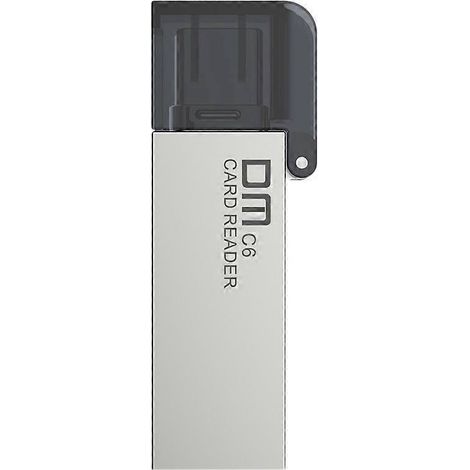 Lecteur de cartes CR006 en alliage de zinc, compatible avec les clés USB SD/TF de type C et prenant en charge les cartes mémoire multiples jusqu'à 256 Go, pour ordinateurs et téléphones. (1/5)