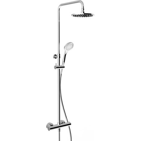 Grifería termostática de superficie Gessi con conexiones ocultas