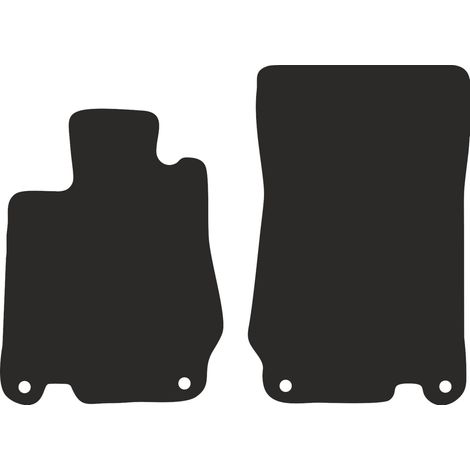 Tapis de sol avant basiques en velours pour : Mercedes SL R230 roadster (2001-2011) (1/2)