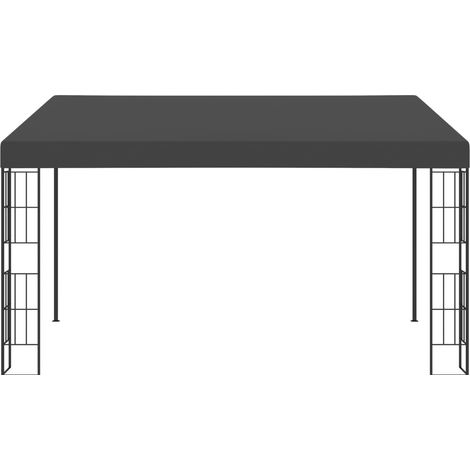 Belvédère mural 3x4 m Anthracite Tissu