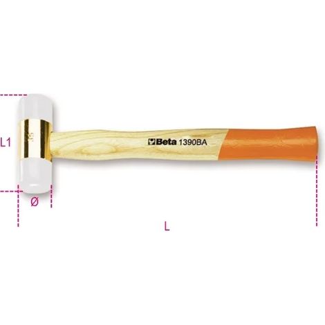 Mazzuola battenti in plastica antiscintilla beta 1390ba - 1227