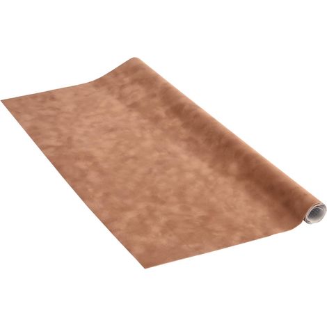 Papier adhésif Aspect velours Caramel Beige - 45cm x 1m - Épaisseur 140μ, Film autocollant pour meuble et cuisine, film décoratif, papier peint, PVC sans phtalates, Fabriqué en UE (1/5)
