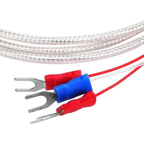 Sensor de temperatura PT100, sonda termistor para mediciones precisas, tipo orificio redondo, 5 metros de longitud. (1/5)