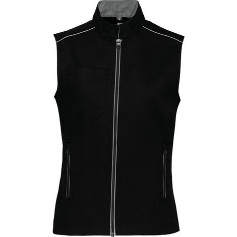 Gilet DayToDay femme WK. Designed To Work Noir / Gris XXL (1/2)