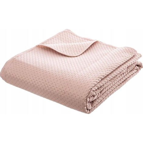 Atmosphera Copriletto Rosa Pastello 240 x 260 cm Poliestere