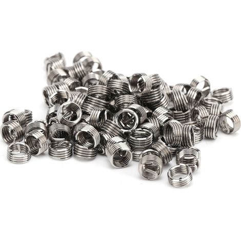 Kit de réparation de 100 inserts filetés, gaines de protection pour câbles, visserie M5x0,8x1D