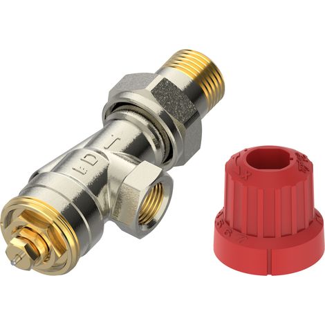 Danfoss M30 Ventilgehäuse MIO 10 M30x1,5, R 3/8", Axial (UK), matt vernickelt