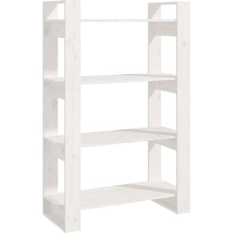 Maison Exclusive - Bücherregal/Raumteiler Weiß 80x35x125 cm Massi