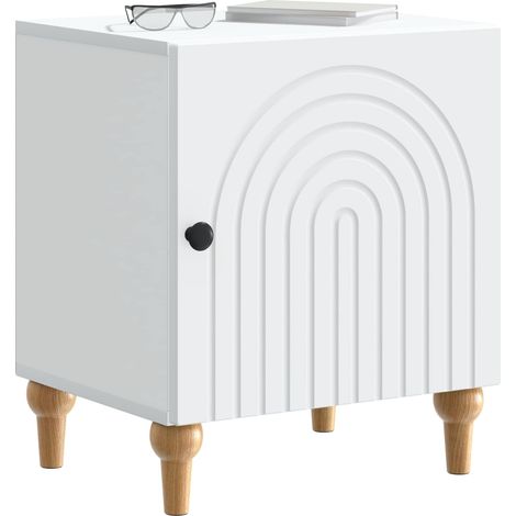 Comodino  Armadio da Notte  Mobiletto da notte Bianco 43 x 34,5 x 50 cm Legno ingegnerizzato (1/5)