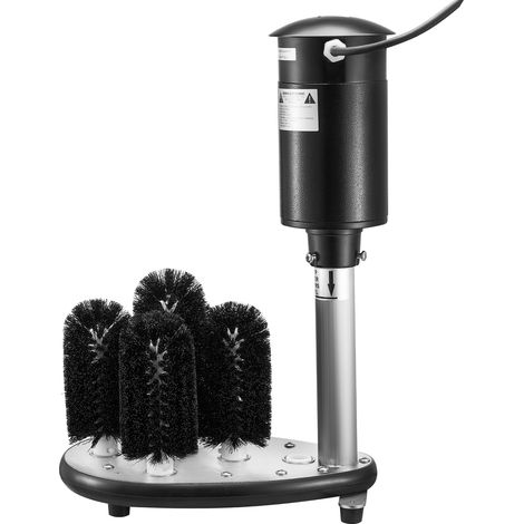 Mophorn Elektrischer gewerblicher Gläserspüler von, 5-Bürsten-Glasreiniger, 1200 Tassen/Stunde Spülleistung, ideal für Sektgläser, Bierkrüge, Becher in Bars und Cafés