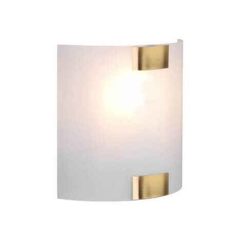TRIO, Applique, Pura1xE27, max.40,0 WVerre, Blanc, Corps: Métal, Laiton fuméL (1/3)