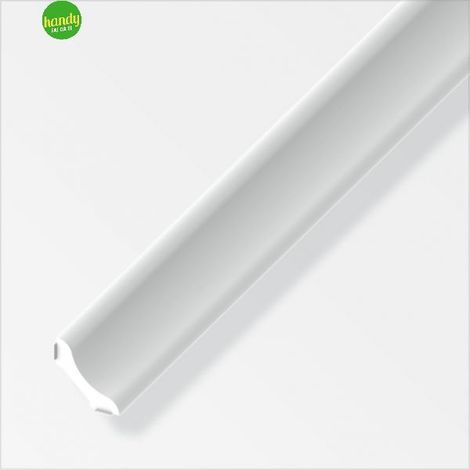 Listello angolare autoadesivo in pvc Alfer Aluminium bianco 1 m (1/2)