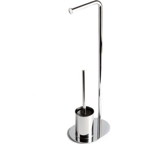 Ständer Mit Toilettenpapier- Und Bürstenhalter, Ovale Basis