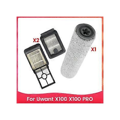 Ersatzteile für X100 und X100 PRO Waschbodenmaschinen: Walzenbürsten, HEPA-Filter