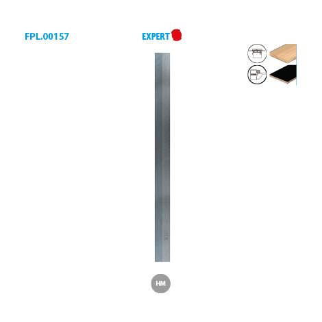 LEMAN Fer Degauchisseuse Carbure HM 190x25x3.0 mm 01925307 Lame Raboteuse Bois