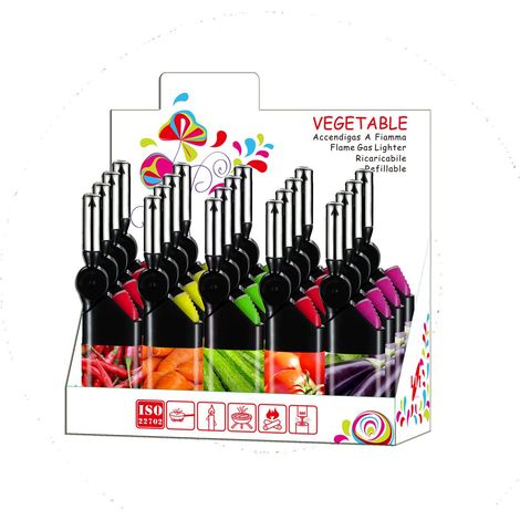 Briquet LIT à Flamme Végétale Exposant 20 PCS