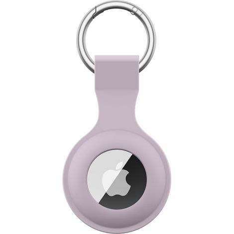 Coque AirTag - Lot de 3 - Silicone Souple - Protection Anti-choc - Porte-clés Metal - Pour Sac Et Clé