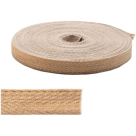 Cinta animada de yute de 30 mm – rollo de 50 metros – para fijaciones y embalajes