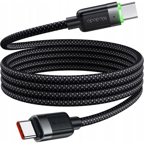 Mcdodo USB-C-Schnellladekabel für Samsung und Apple USB Typ C, 60 W, 1 m, LED (1/5)