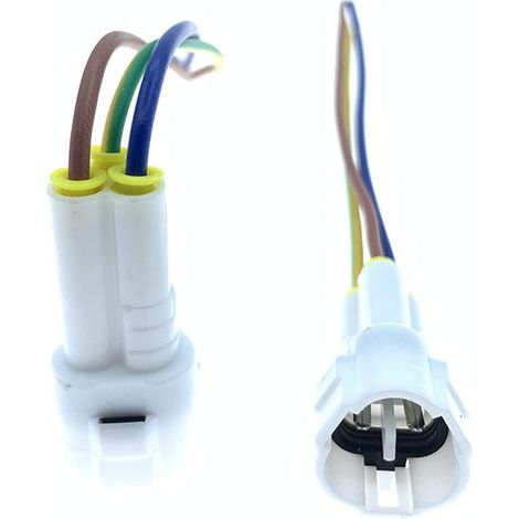 Compatible with Hyundai and Kia headlight daytime running light adjustment plugs, Elantra lamp holder plugs, and wiring harness connectors (3 pins). (1/4)