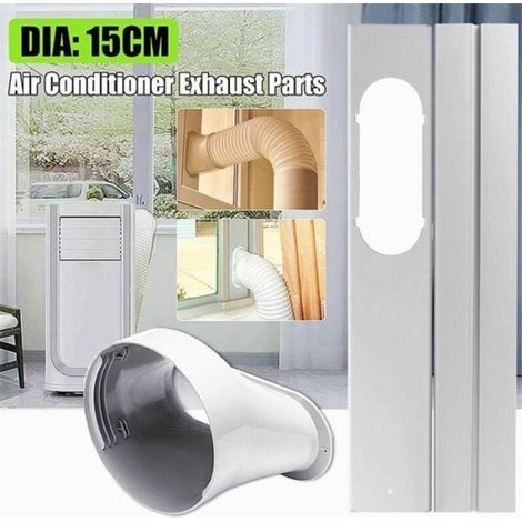 Kit calfeutrage climatiseur Fenêtre climatiseur mobile - Pour climatiseur portable - Tuyaux 15 cm diamètre (1/4)