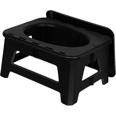 Faltbare Campingtoilette, Outdoor-Toilette, Kommode, Mehrzweck-Aufbewahrungsbox, Notfall-Falttoilette für Angler, Boot (1/5)