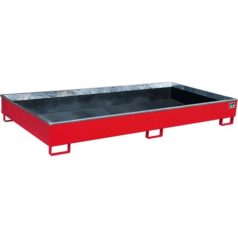 Bauer Regalwanne mit PE-Einsatz RW 2700-2 PE, lackiert, Feuerrot