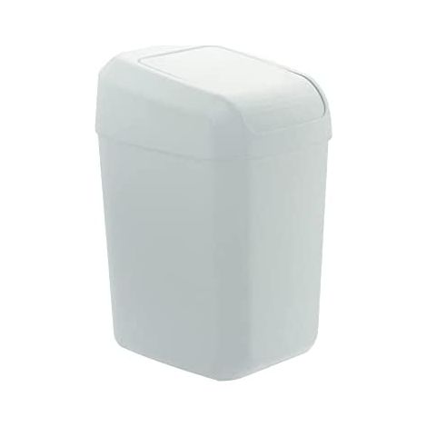 Denox troya 30l cestino con coperchio ribaltabile white (1/3)