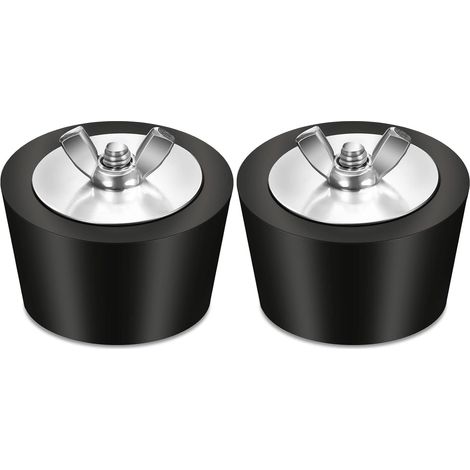 Lot de 2 bouchons antigel d'hiver pour piscine de 1 à 1,25 pouce, bouchons pour tuyaux en PVC/acier, bouchons en caoutchouc pour trous (1/5)