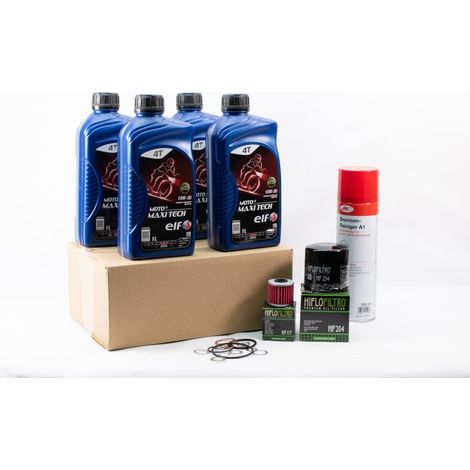 Kit Entretien Vidange Standard pour HONDA NC 750 X DCT de 2014 à 2023 - ELF  MOTO 4 MAXI TECH 10w30 4L