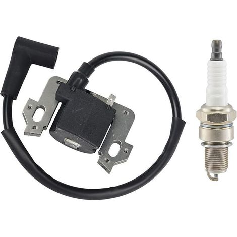 Bobine d'allumage de rechange avec bougie d'allumage compatible avec GC135 GC160 GC190 GCV135 GCV160 GCV190 Compatible avec 0500-ZL8-004 (1/4)