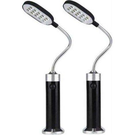 Lampes pour Barbecue Base MagnéTique LéGèRe pour Barbecue - Col de Cygne Flexible Une 360 DegréS Lot de 2 (1/4)
