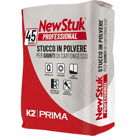 STUCCO IN POLVERE PER CARTONGESSO Kg. 5- 4 pezzi  - K2
