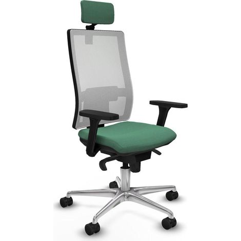 Piqueras y Crespo Horna chaise bureau vert émeraude (1/3)