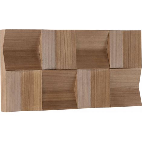 Sculpture murale en bois naturel géométrique - Naturel (1/4)